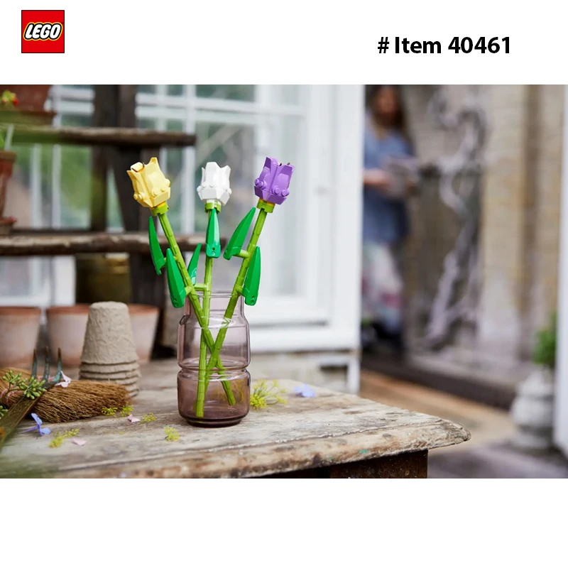 LEGO 40461 Tulips Flower Bouquet 111PCS  DIY Toys For Boys Girl Children Gift ages 8+