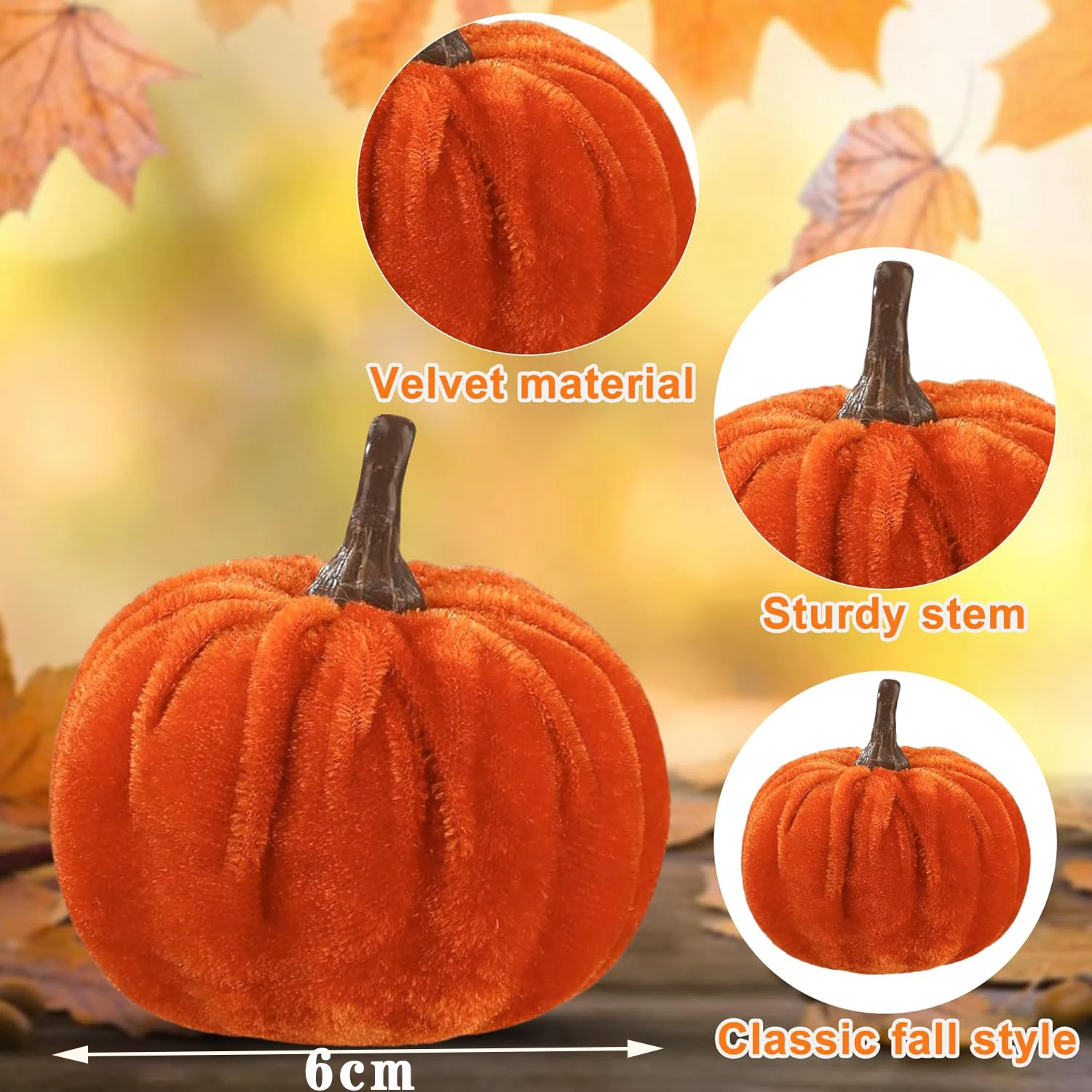 Velvet Pumpkin Decor 2