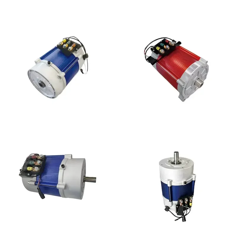 10kW 72V 200NM Golf Cart Motor Needle Wound Flat Wire AC Asynchronous Motor for ATV Station Wagons