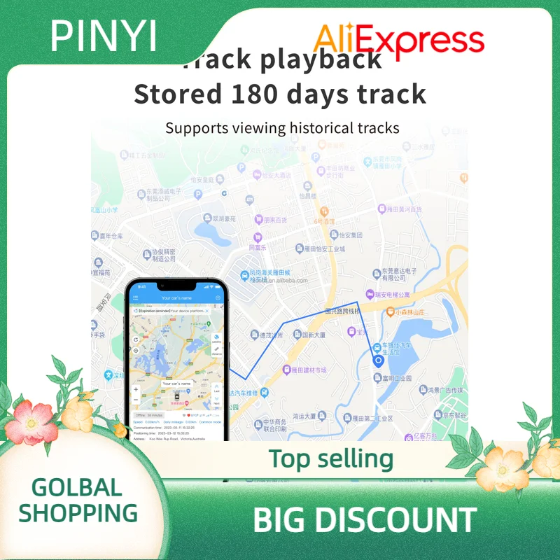 

4G GPS OBD трекер с длительным режимом ожидания и сильной магнитной SIM-картой Android App Track View Acc Detection LBS AGPS Позиционирование