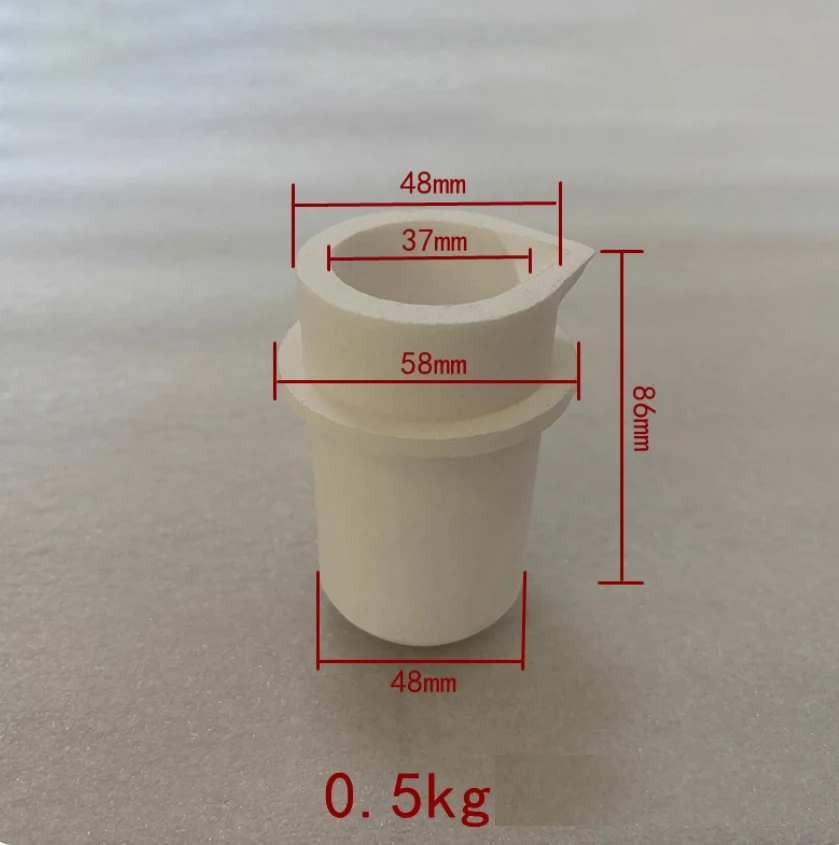 1-3KG Ceramic Shield Gold Melting Cup Foundry Crucible For Induction Furnace Quartz Coat Metal Casting,Jewelry Making Tools