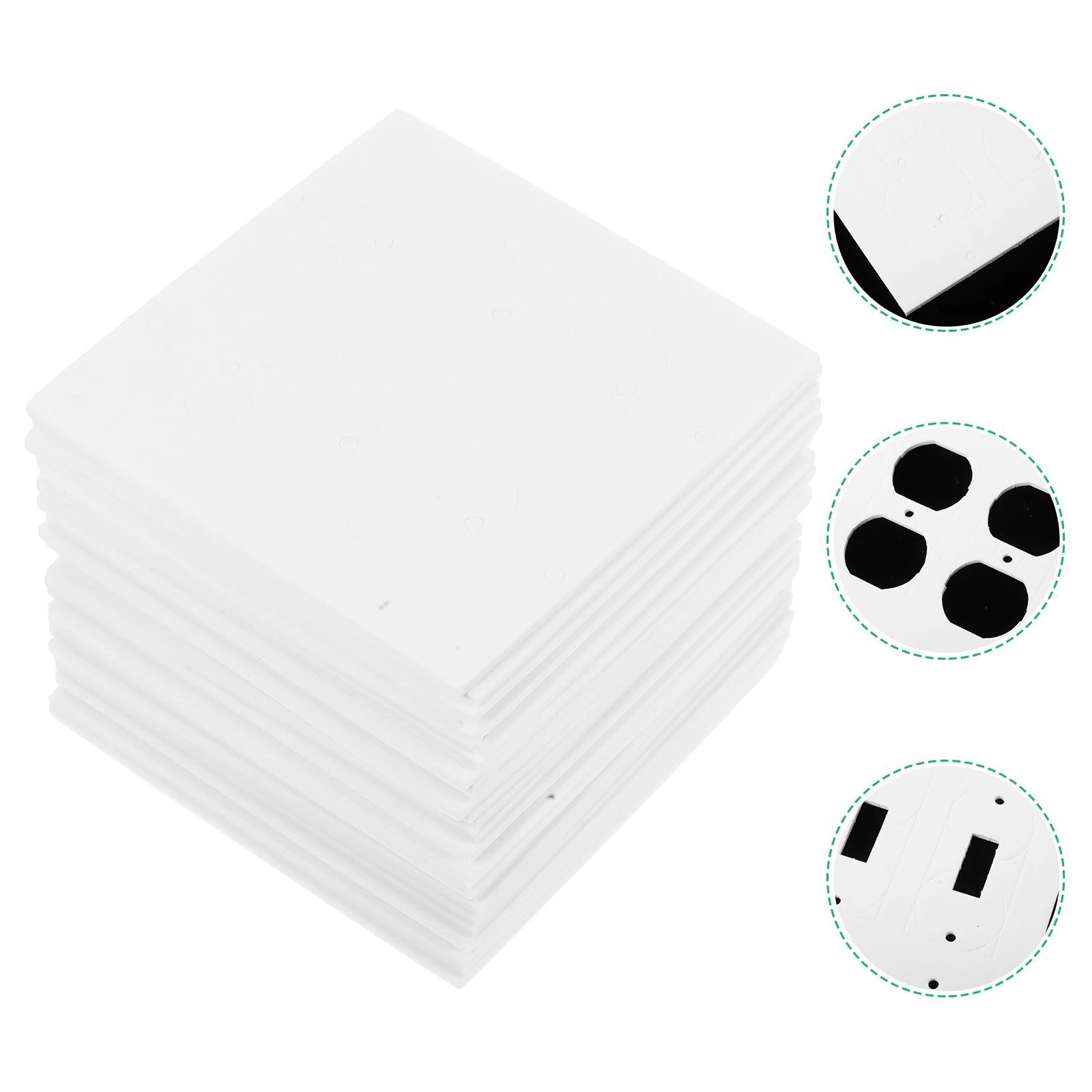 

20 Pcs Socket Sealing Gasket Gaskets and Plug Covers Insulator Silica Gel Outlet