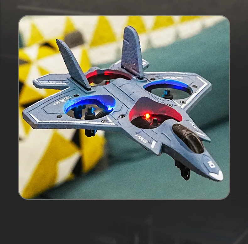 H128 Combat Drone 2,4G Fernbedienung Quadcopter EPP Schaum Stunt Hubschrauber Vier Motor Segelflugzeug Crash Beständig Starrflügel Flugzeug