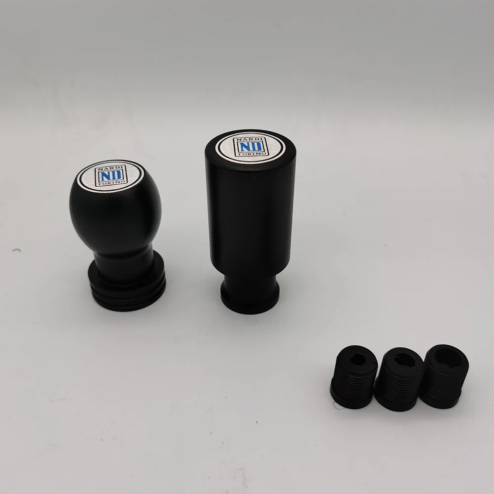 Nardi Universal  Aluminum Leather Auto Racing ND Car Gear Shift Knob Manual Automatic Shift Lever