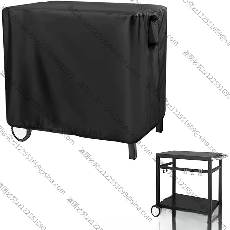 Suitable for Portable Mobile Dining Table Outdoor DiningTable Cover Waterproof Courtyard Kitchen Cart Preparation TableCover