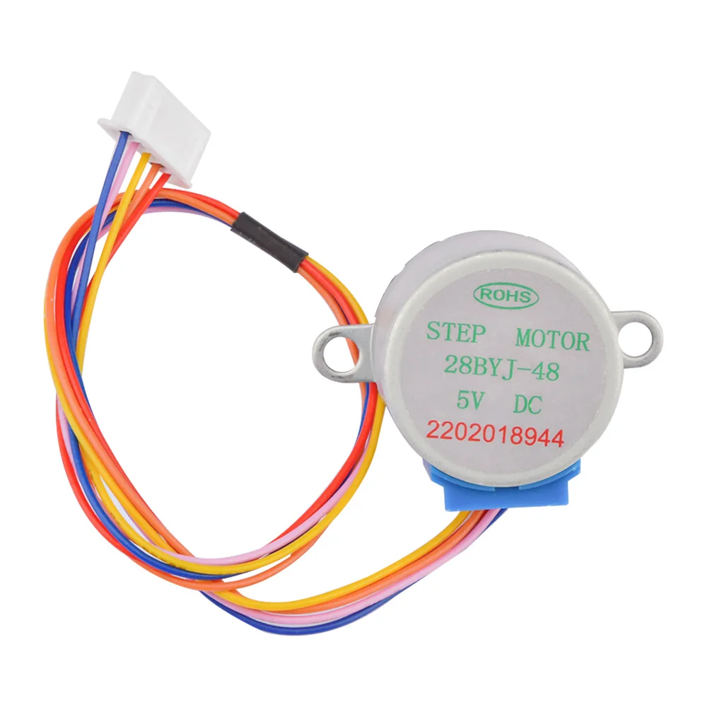 28BYJ-48 Stepper Motor 5V 12V 28BYJ-48 Valve Stepper Motor 4 Phase Geared Stepper Motor Compatible with Arduino