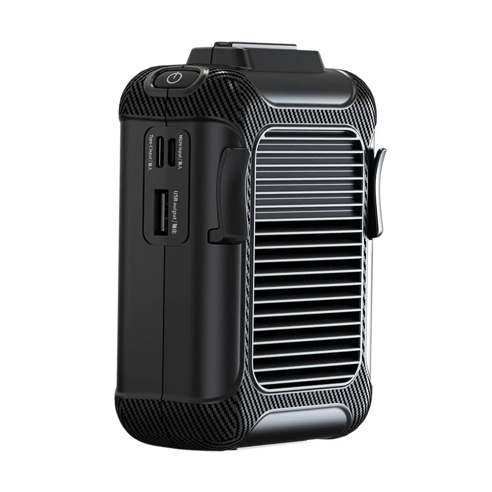 พัดลมแบบหนีบคาดเอวพัดลมคล้องคอไม่มีเสียงรบกวนสำหรับการเดินป่าในบ้านและการเดินทาง