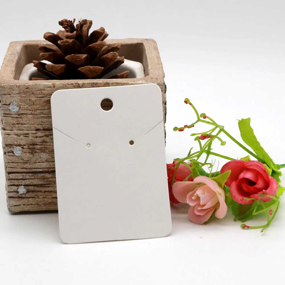 

100 шт., карты для демонстрации ожерелья, держатели для сережек, упаковка для ювелирных изделий, подходящий размер для дисплея, держатель для сережек, упаковка для ювелирных изделий