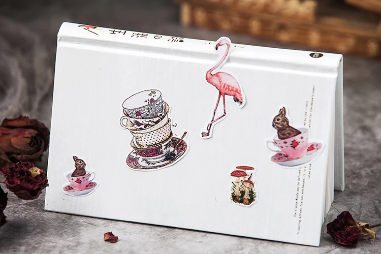 Autocollants vintage de la série Alice, étiquette scrapbooking, décoration pour journal intime, plan heureux, DIY bricolage, 30 pièces/sac, 40%
