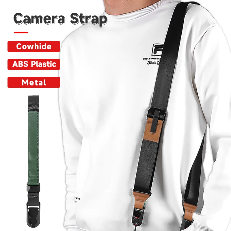 Camera strap strap can be released and adjusted, suitable for all major brand cameras including Coney Canon SONY Fuji Leica Pine