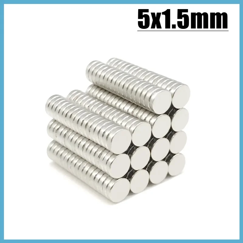 100/200/500/1000pcs 5x1.5 Magnet Disc 5*1.5mm Hook Tool Small Round electro magnetics 5*1.5 Imane for Home Garden Decoration