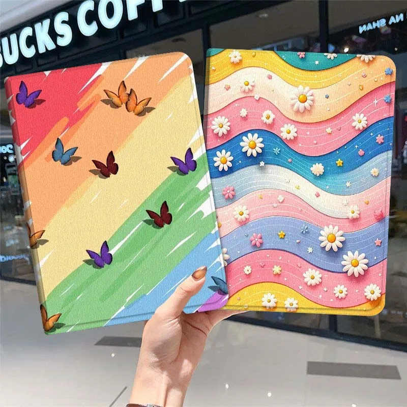 

Cute Butterfly Rainbow Gift For Samsung Galaxy Tab A7 A A8 A9 A11 S6 S11 10.1 10.4 10.5 Inch Lite PLus Soft Tablet Case