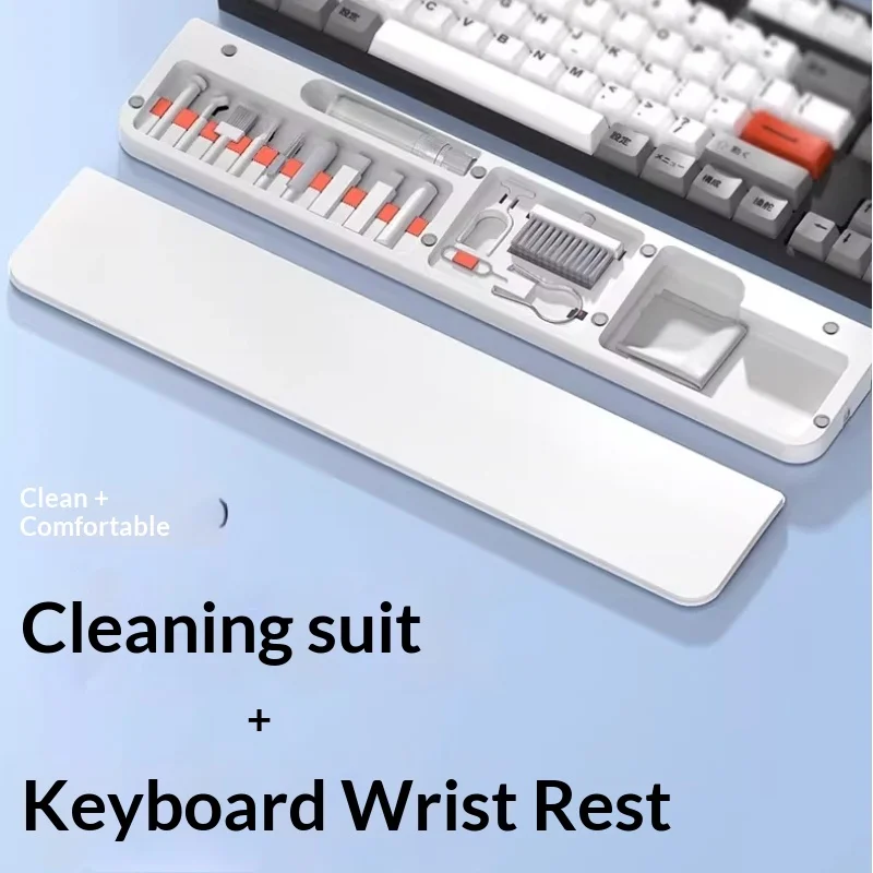 

Magnetic Keyboard Wrist Rest Ergonomic Support Pad For Office Gaming Desktop With Magnetic Catch For Metal Usb Drive Card Reader