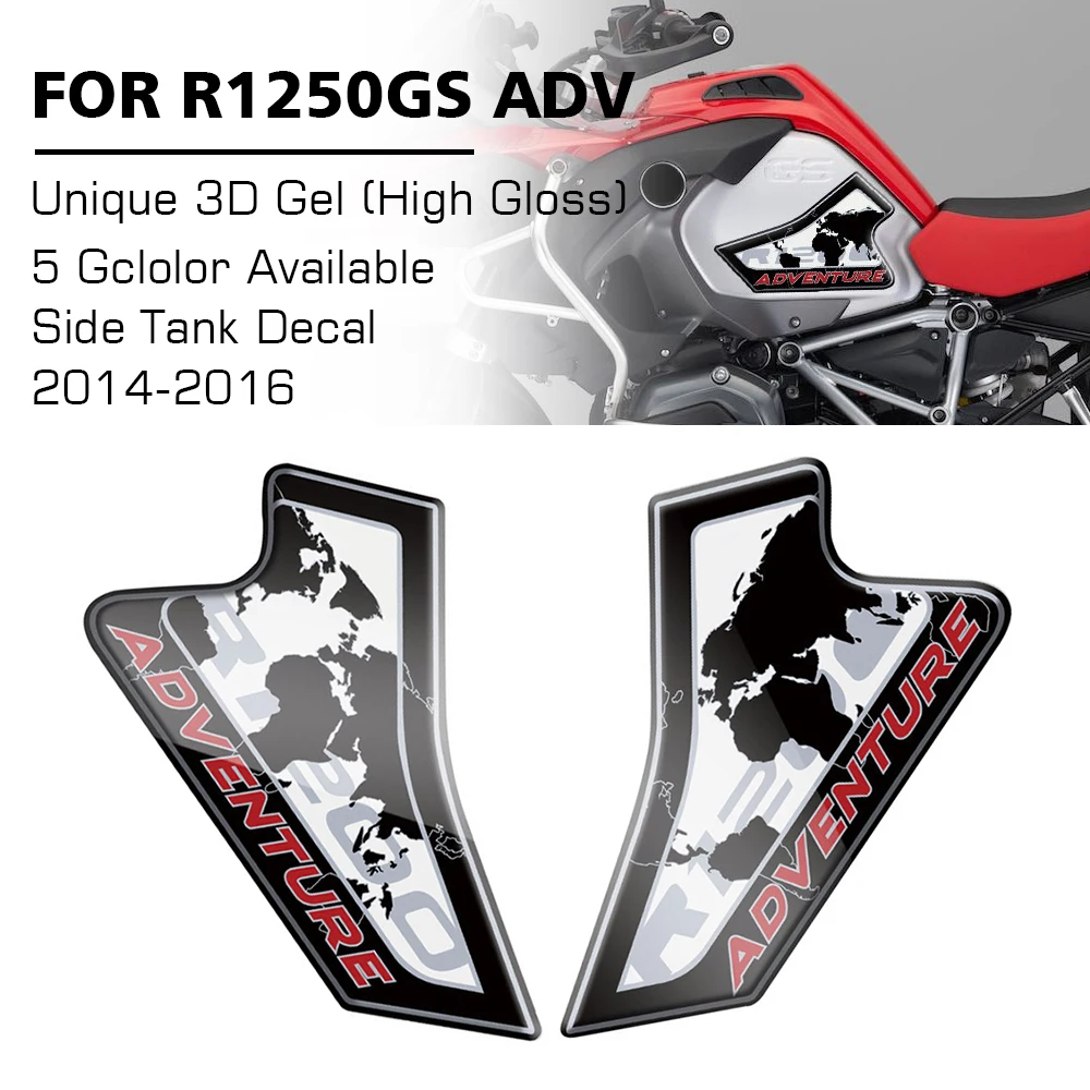 

For BMW R1200GS Adventure R 1200 GS ADV 2014 2015 2016 Motorcycle Fuel Tank Pad Side Knee Grip Side Fairing Decals