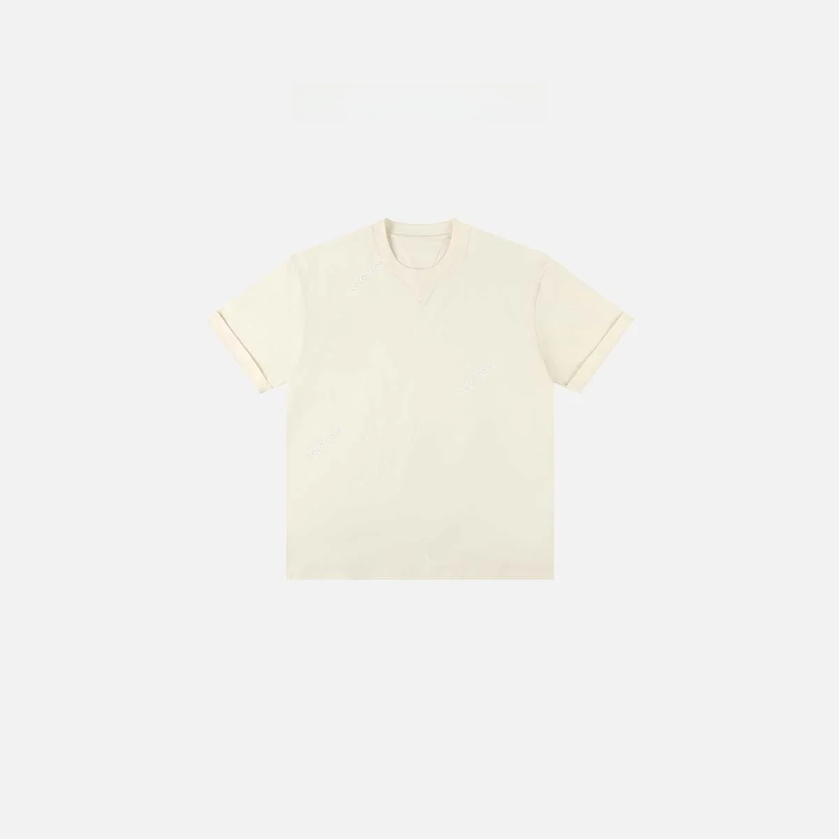 

Повседневная однотонная футболка унисекс из 100% хлопка прямого кроя стандартной длины для весны и лета