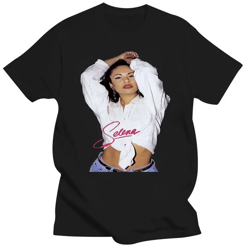 Camiseta de Selena Quintanilla para hombre, ropa de calle de Anime Harajuku, edición limitada, color negro, novedad de 2024