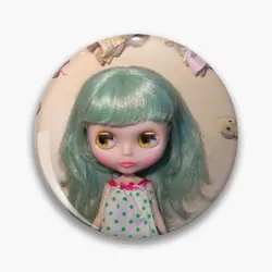 Calico Critter Blythe Doll Soft Button Pin Fashion Jewelry Lover Brooch Hat Creative Metal Clothes Women Collar Badge Decor