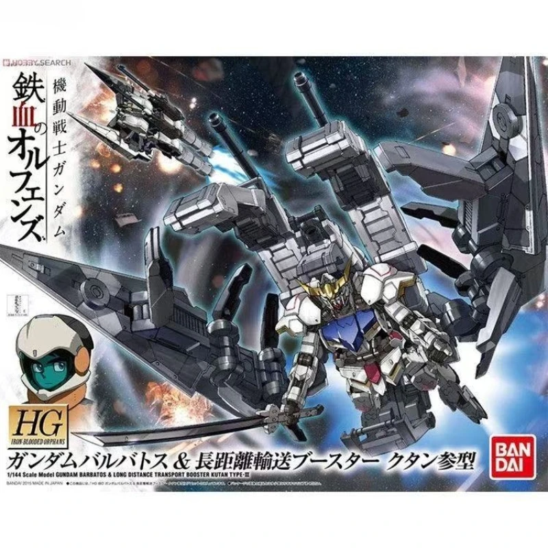 

BANDAI Gundam Original Box Assembly Toy HG1/144 Iron Blood IBO 07 ASW-G-08 Gundam Babatos Long-distance Conveyor Kutan Type 3