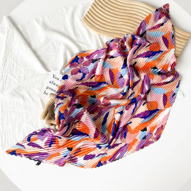 2025 مطوي صغير مربع الساتان وشاح حريري للنساء مشرق الزهور اللون الطباعة الإناث الرقبة الحرس السيدات الأوشحة عقال