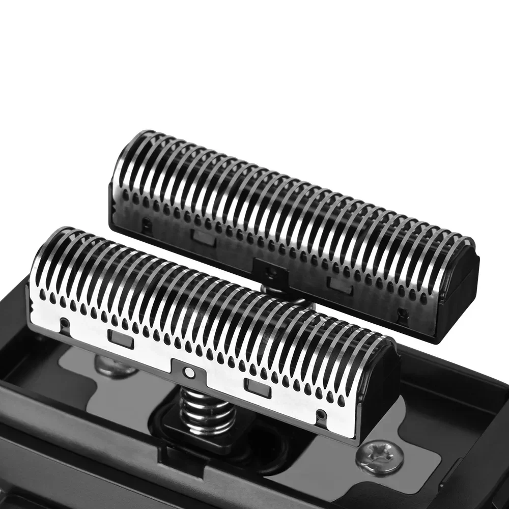 WMARK NG-7982 9000 دورة في الدقيقة الفولاذ المقاوم للصدأ محفور التيتانيوم مطلي شفرتين شبكة الحلاقة الكهربائية الرجال المقص آلة قطع الشعر