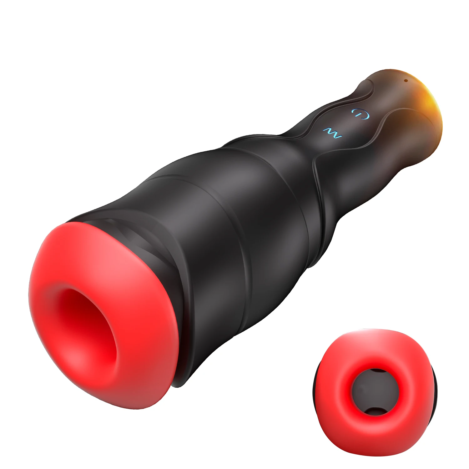 5Speed Suction 10Vibration Dual Motor Male Masturbator Waterproof Stroker with Soft Silicone Inlet Portable Magnetic Charging