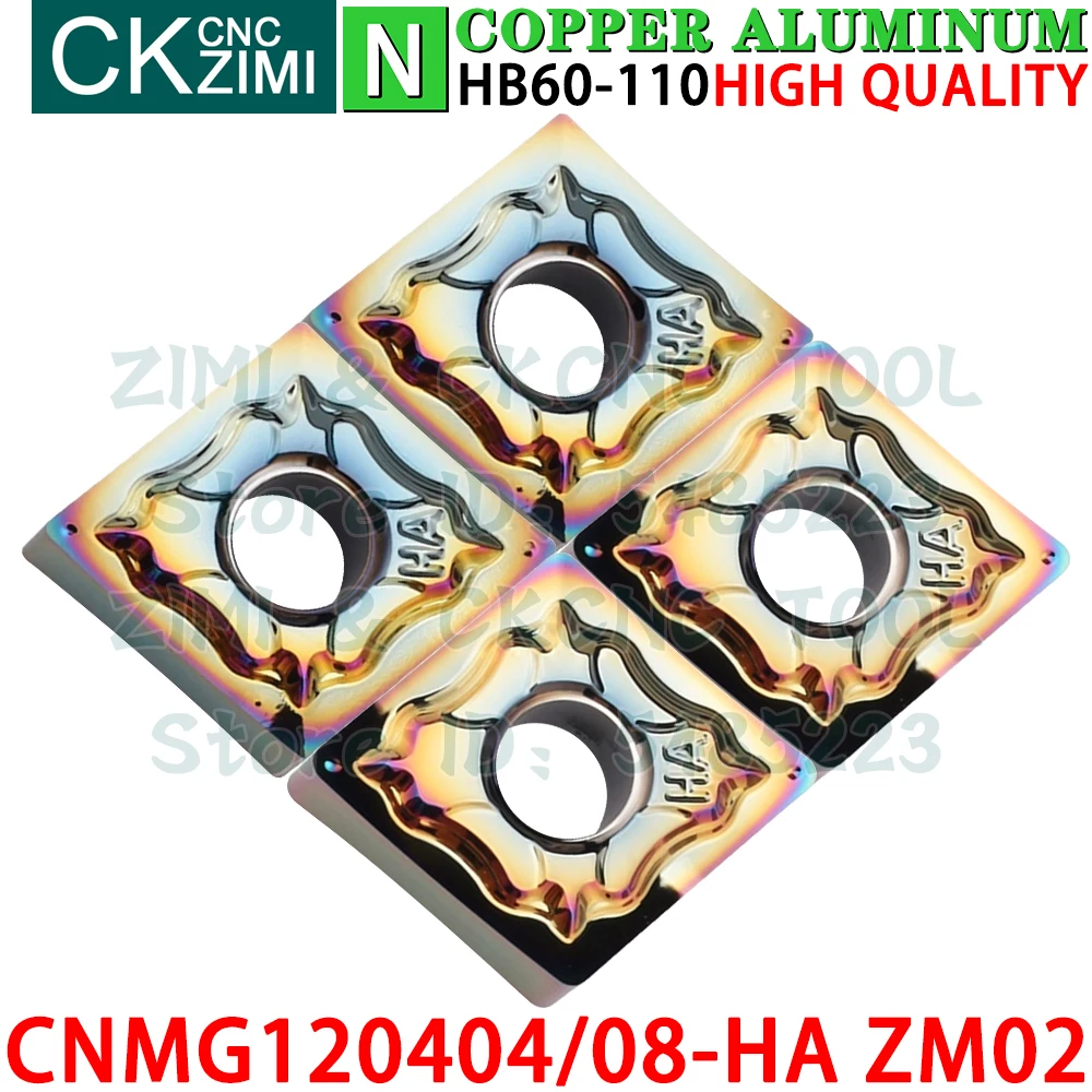 CNMG120404-HA ZM02 CNMG120408-HA ZM02 كربيد الألومنيوم إدراج تحول إدراج أدوات التصنيع باستخدام الحاسب الآلي الميكانيكية مخرطة معدنية أدوات القطع CNMG1204 CNMG 1204 HA CNMG431 CNMG432 HA