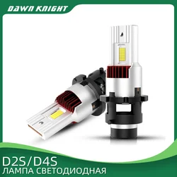 DAWNKNIGHT 1:1 교체용 LED 헤드라이트, D2S D2R, HID D4S D4R, 6000K 플러그 앤 플레이, LED 12V, 2 개