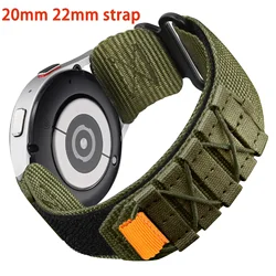 22mm 20mm Nylon Strap For Samsung Galaxy Watch 6 4 5 Pro Classic gear s3 Active 2 44mm 40mm correa bracelet Huawei GT 4 3 2 Band