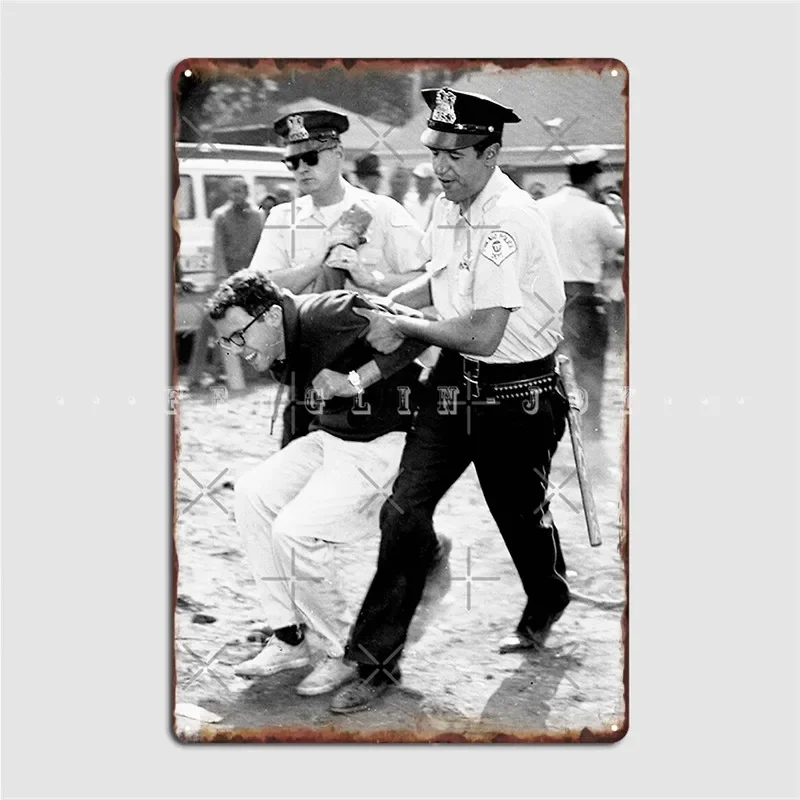Bernie Sanders Arrested Metal Sign Wall Cave Pub Garage Classic Painting Décor Tin Sign Posters