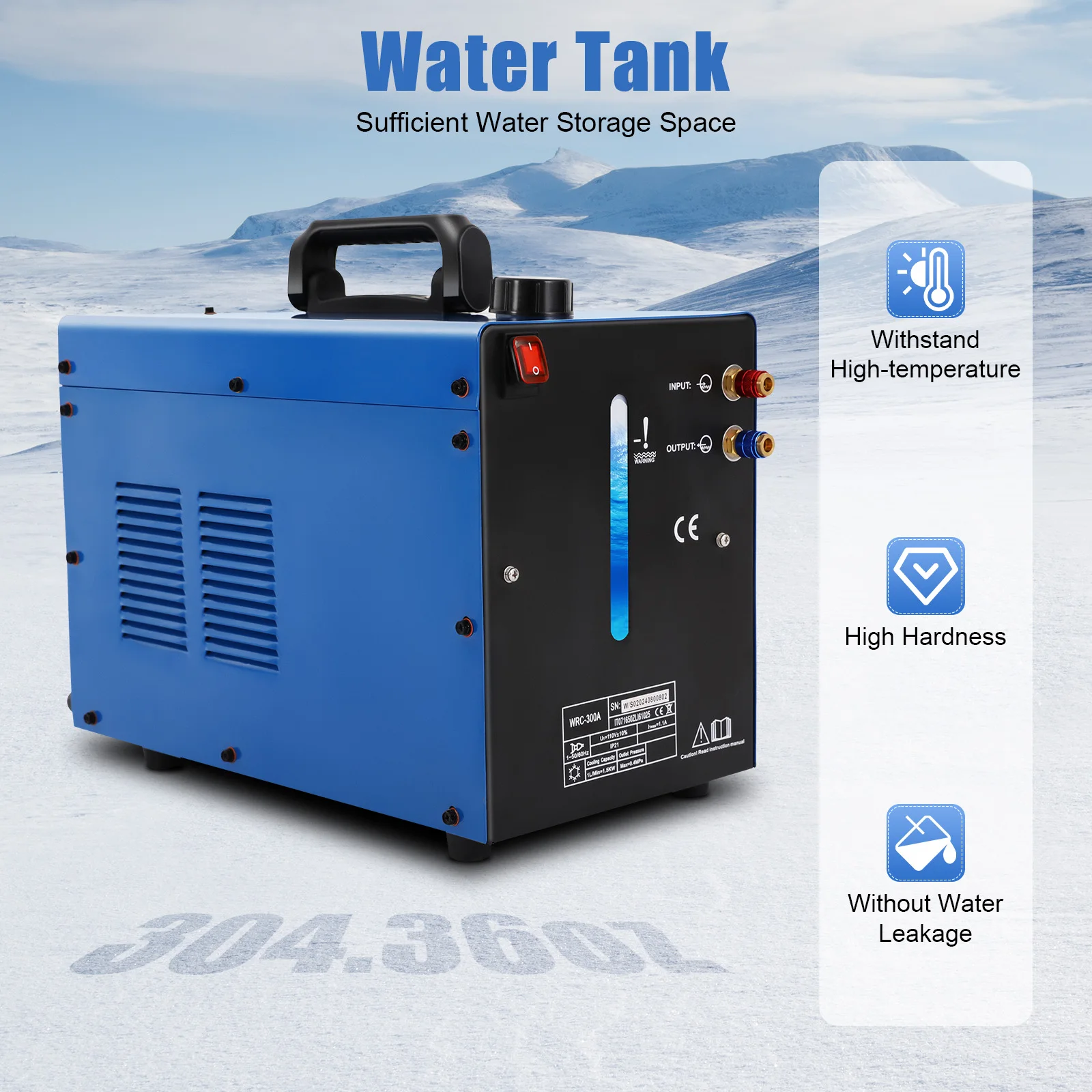 Welding Water Cooler with Copper Construction, Wind Tunnel Cooling System, High-Temperature Resistance, Easy Installation for We