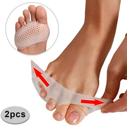 1 Pair Toe Pads Soft Silicone Gel Shock Anti Forefoot Pad Toe Separator Metatarsal Correction Foot Care Shoes Cushion