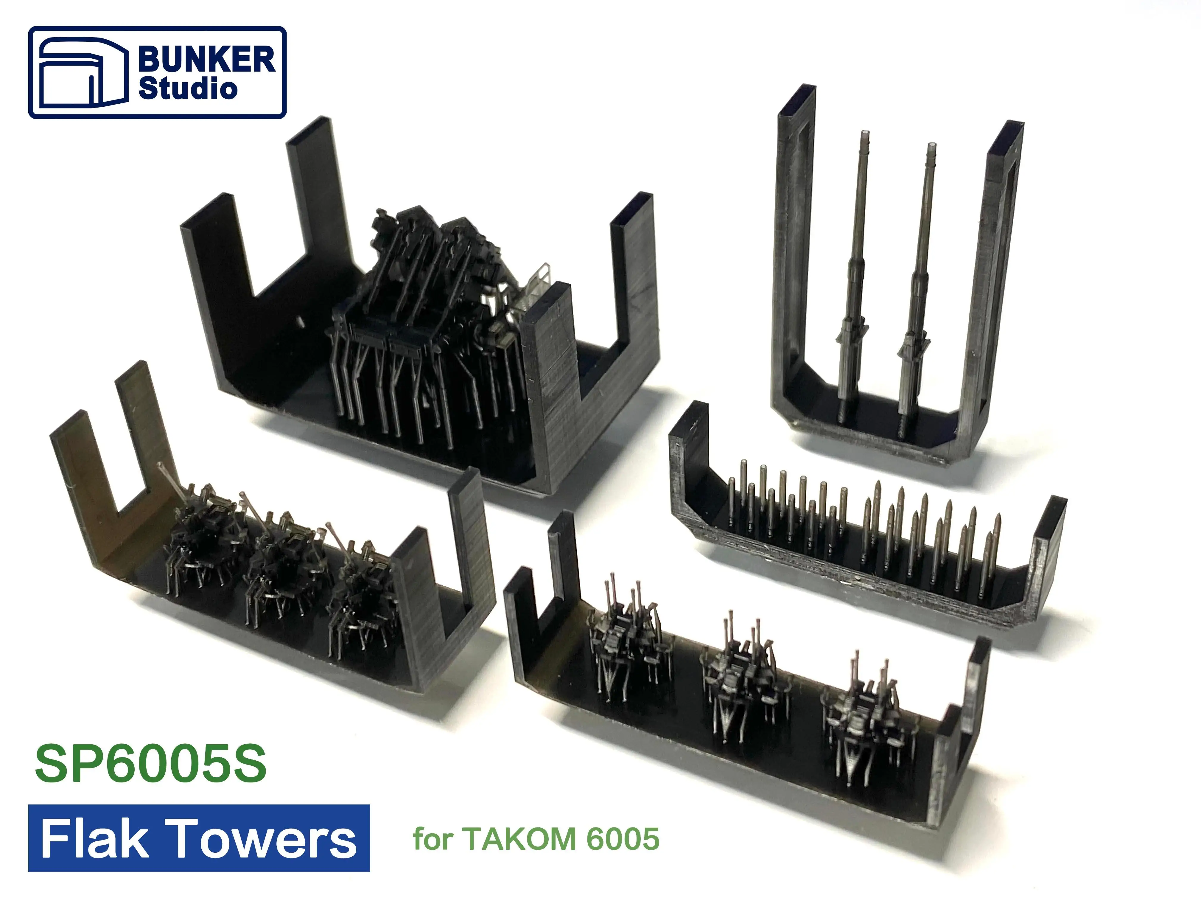 BUNKER SP6005S German Flak Tower IV AA Weapons model kit