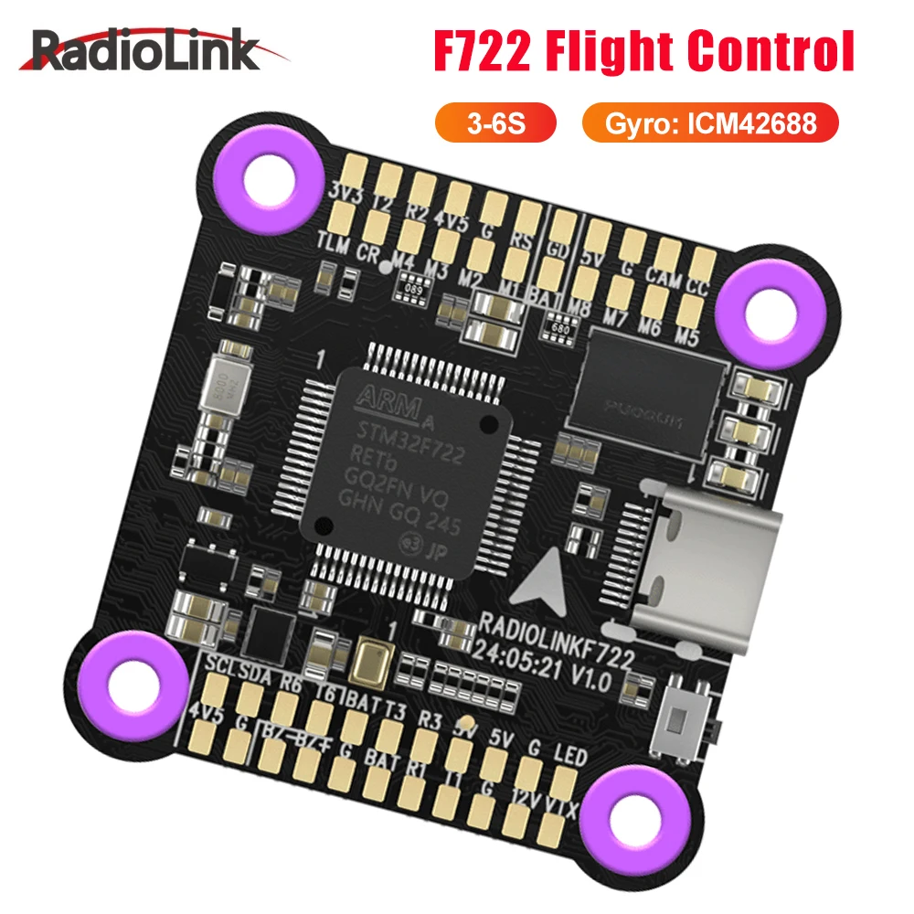 Radiolink F722 Flight Control  128MB Black Box for Fixed-wing Helicopter Flying-wing