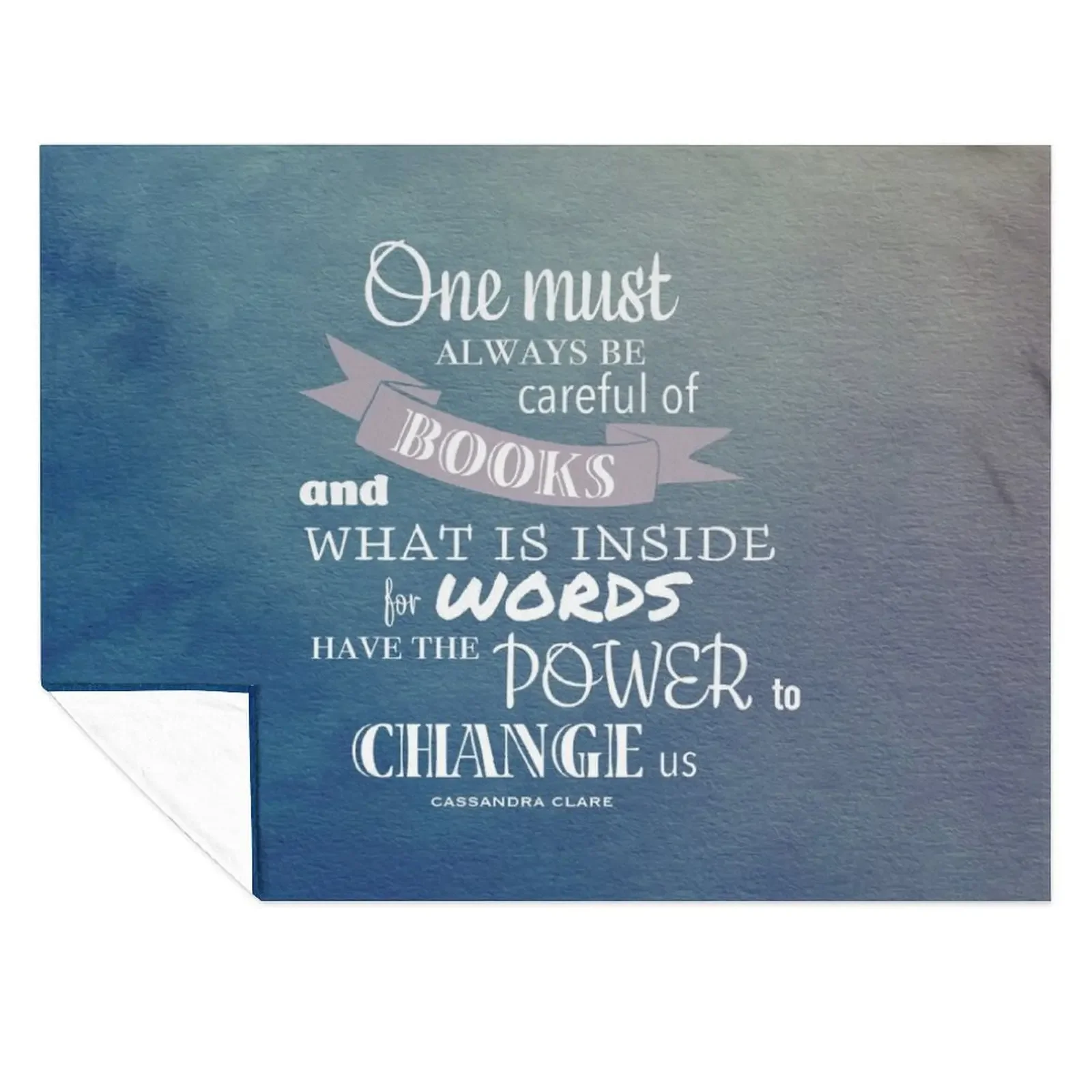

One must be careful of books - Cassandra Clare Infernal devices Throw Blanket Extra Large Throw Travel Luxury Thicken Blankets