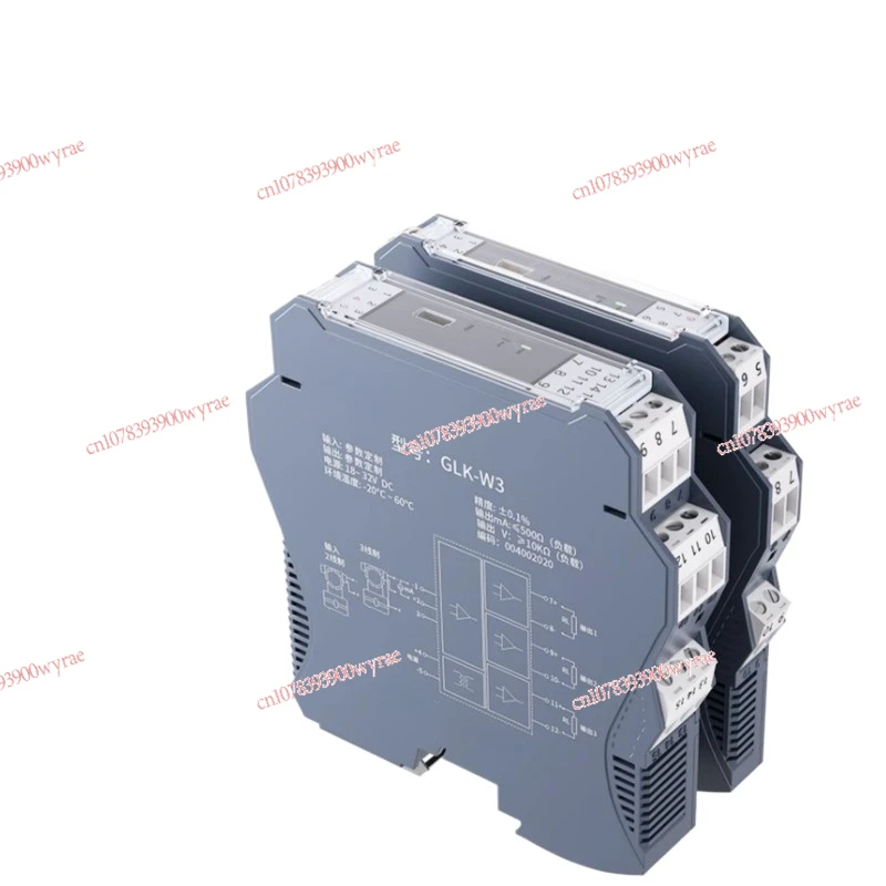 Signal isolator 4-20mA to DC current voltage divider, one in two out analog module, safety barrier