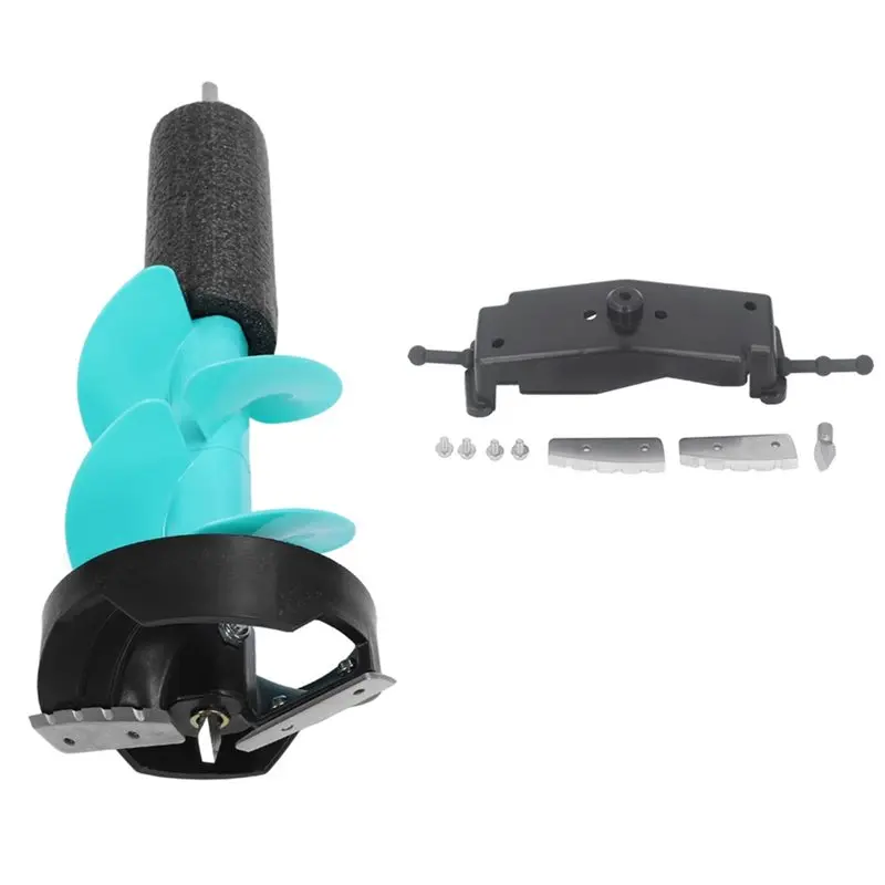 

【A44M】Электрический ледоруб с позиционером, 6-дюймовые острые лезвия для рыбалки и экстренных ситуаций