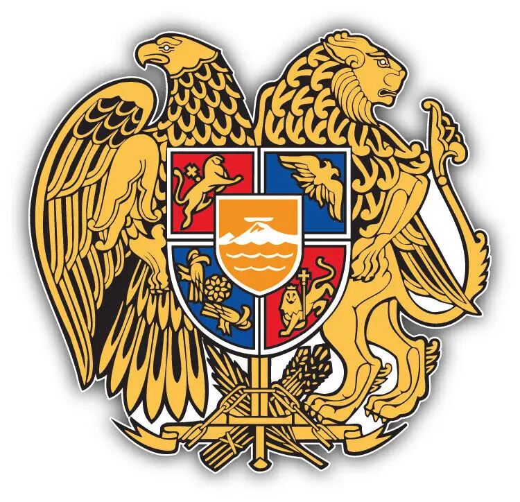 Coat of Arms Sticker Decal Self Adhesive Vinyl Armenia ARM AM