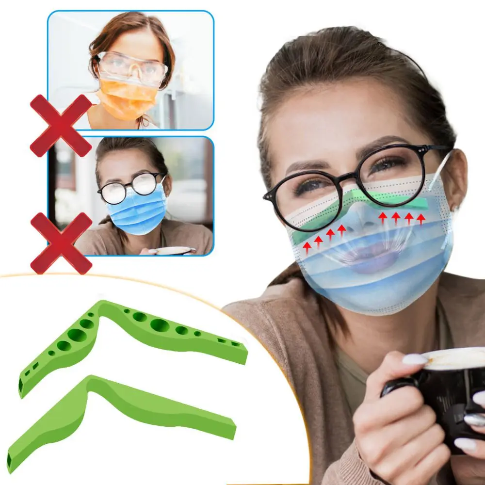 Fog-Free Accessories For Masks Reusable Internal Support Silicone Nose Bridge Frame For Glasses Wearers-Comfortable