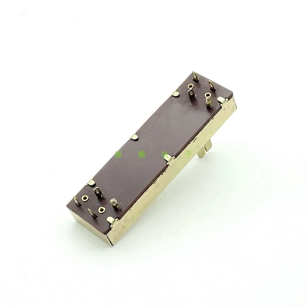 Original New 100% 7.3CM B50Kx2 dual direct sliding potentiometer mixing console pusher sound and lighting control (SWITCH)