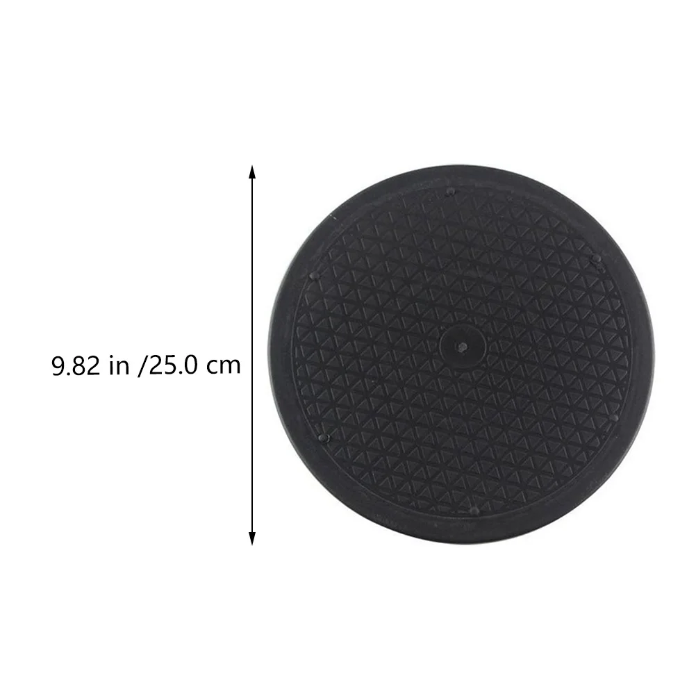 

1pc Rubber Rotating Turntable 360 Degree Manual Rotatable Table For Spices Condiments Toiletries Storage 66Lbs Capacity Double