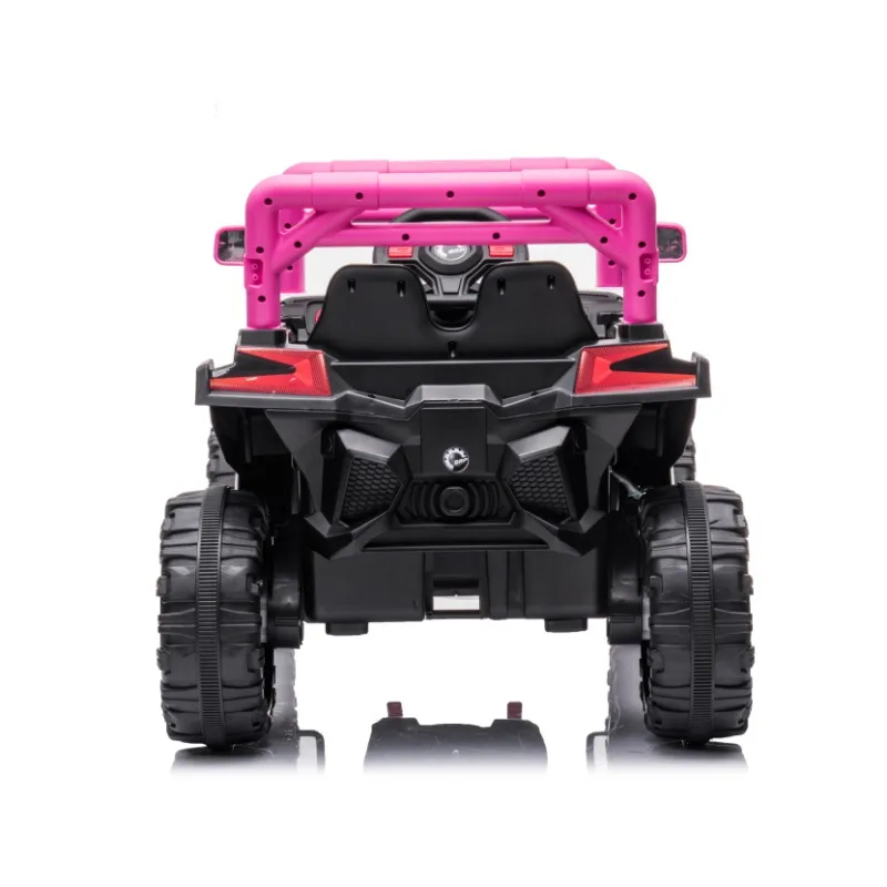 12V7A*1 30W*4 arranque con un botón, hacia adelante y hacia atrás, alta y baja velocidad, música, luz delantera, absorbente de cuatro ruedas para niños que viajan en el coche