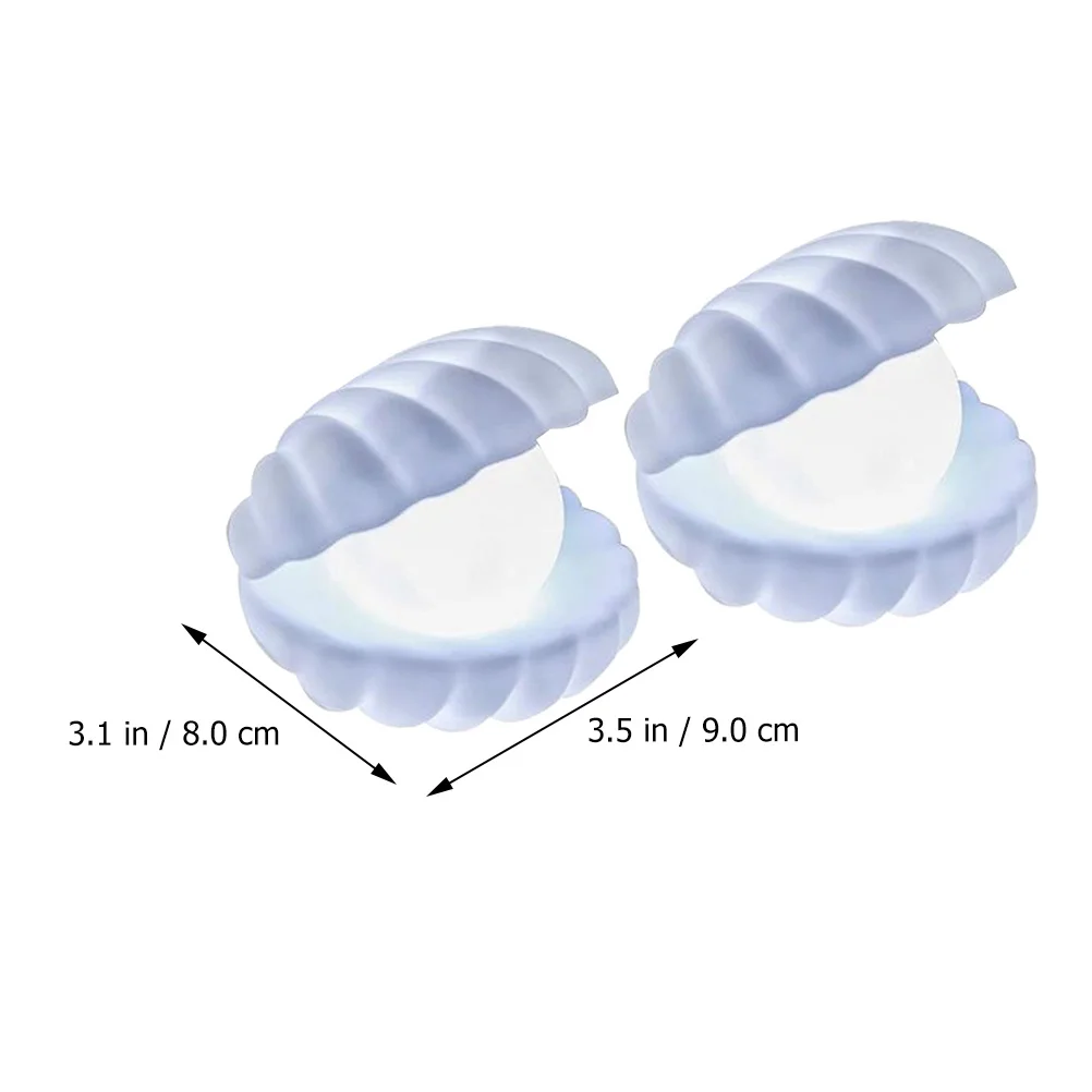 2 قطعة مصباح الليل الصغيرة قذيفة الإبداعية سطح المكتب ضوء الليل لغرفة النوم النوم ديكور منضدية الزينة قذيفة مصباح