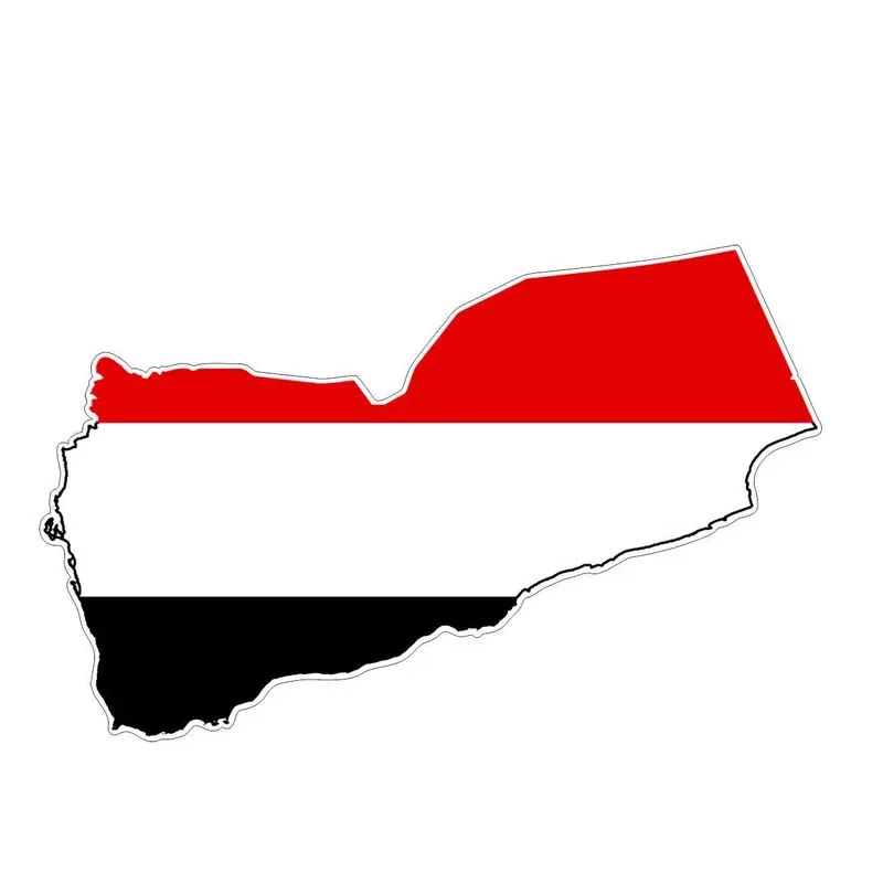 

Personalized Customization Car Styling Yemen Scratch-Proof Sunscreen Flag Map Reflective Car Sticker Motorcycle Decal