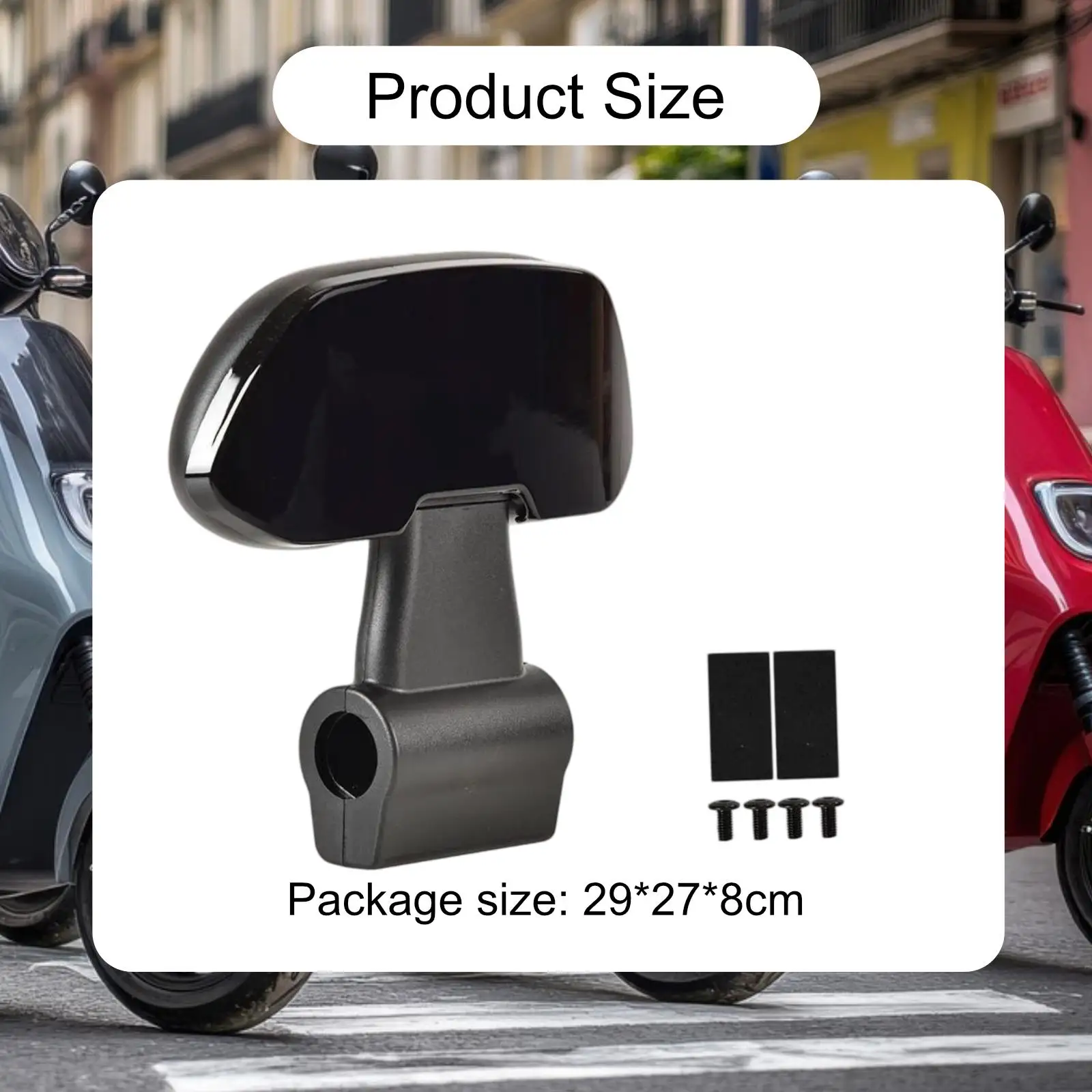 Back Cushion Pad Replacement Ergonomic E Bike Backrest Rear Seat Accessory for N70 N85C E100 view 3