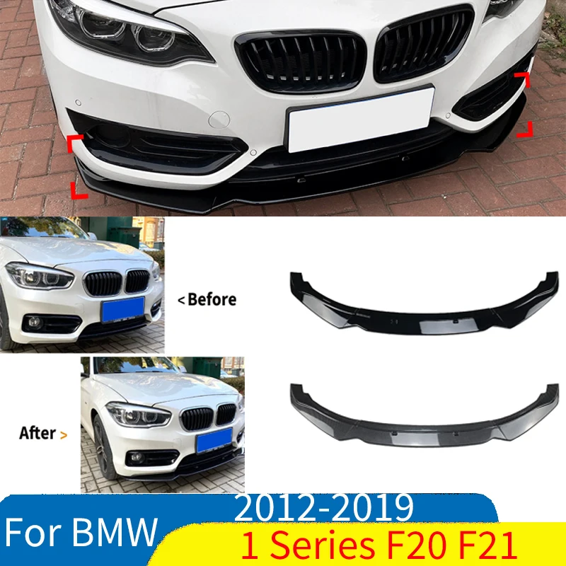 

Car Bumper Front Lip For BMW 1 Series F20 F21 116i 118i 120i 2011 2012-2019 Splitter Car Accessories Front Blade Body Kit Tuning