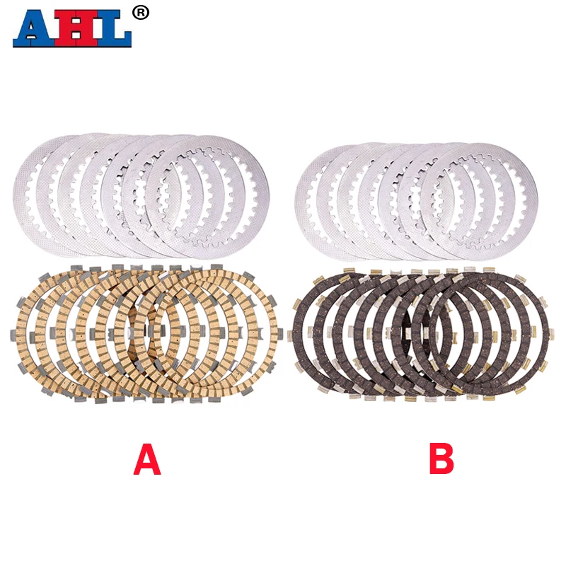 AHL ATV Motorcycle Clutch Friction Plates & Steel Plate Kits For YAMAHA YFZ450 YFZ450R YFZ450X YFM700R Raptor 5TG-16321-00-00