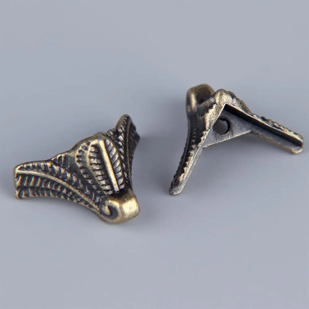 Antique Box Decorative Protector Hardware Corner Bracket Furniture Part Feet Leg