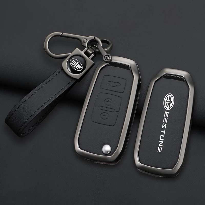 

Zinc Alloy Car Key Cover Remote Fobs Key Case Keychain Holder For FAW Besturn B30 X40 2017 2018 2019 2020 2021 Auto Accessory