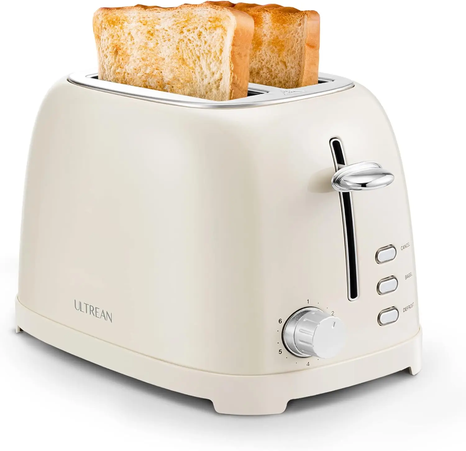 

Toaster 2 Slice with Extra-Wide Slot, Stainless Steel Toaster with Removable Crumb Tray, Small Toaster with 6 Browning Settings