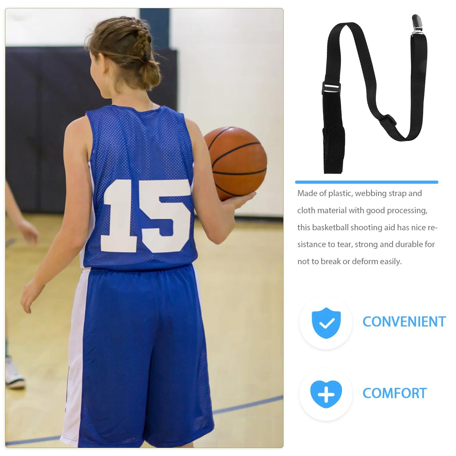 Correction Tape Basketball Training Aid for Posture Equipment Youth Shot Trainer Braided